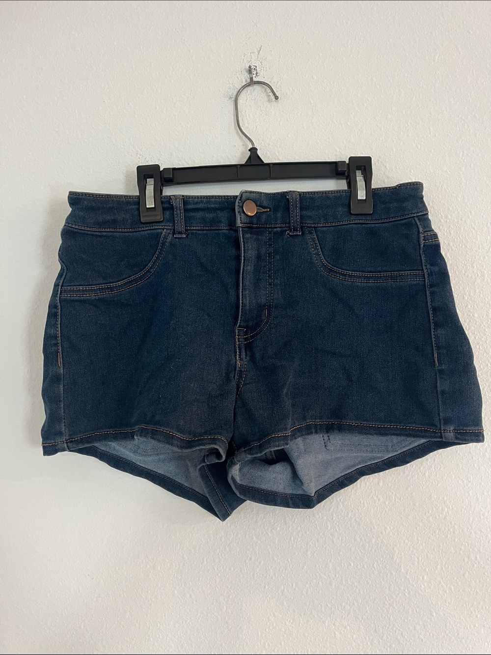 Wild Fable Dark Wash High Waist Stretch Jean Shorts